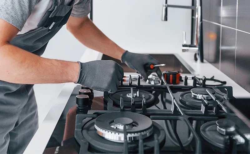 Gas Stove Burner Inspection
